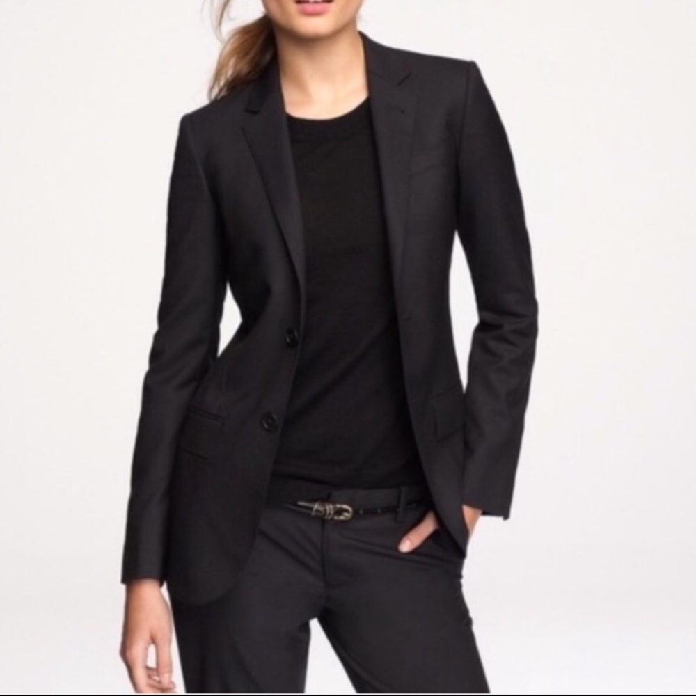 NWT J. Crew Ludlow black wool blazer